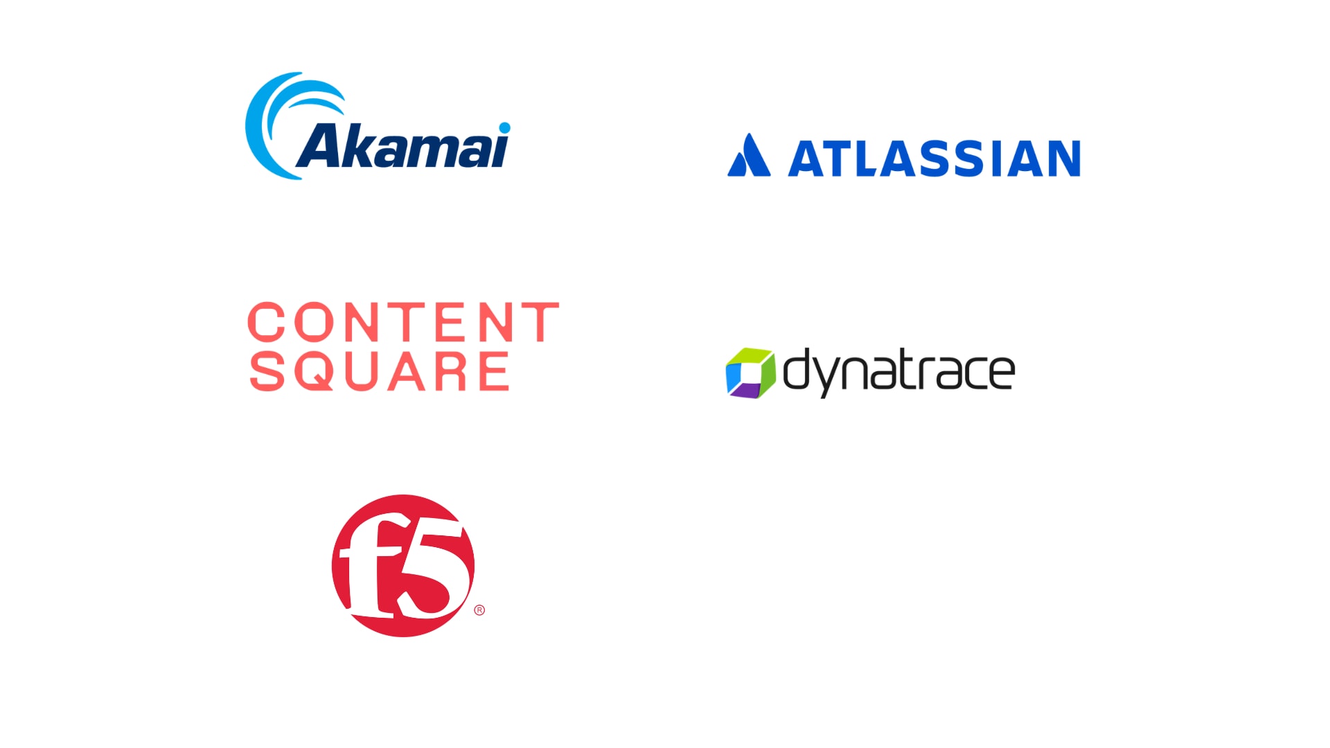 Partners Evolane : Akamai, Atlassian, Content Square, F5